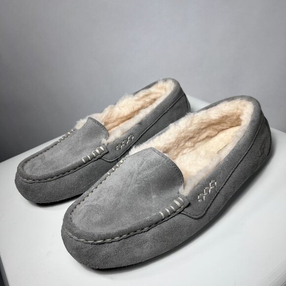 UGG Women Ansley Sheepskin Slipper Light Gray 10 - Picture 4 of 10